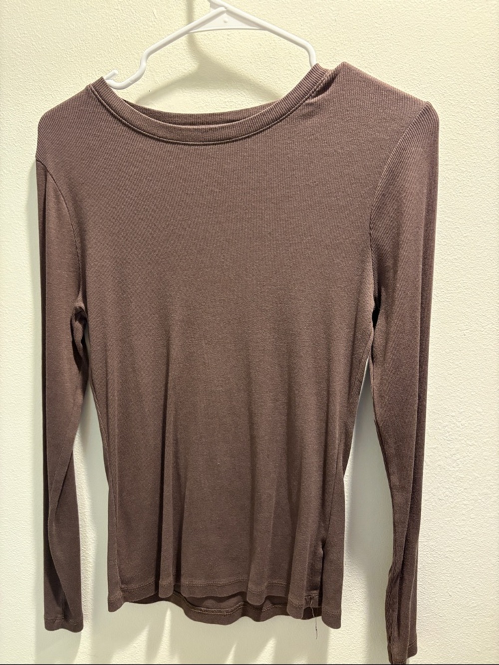 A New Day Women’s Long Sleeve Crewneck Top - Brown